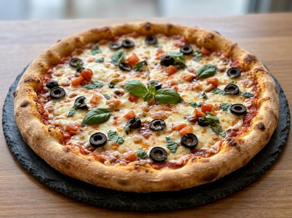 Pizza at kvc cafe