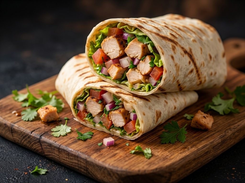 Grilled chicken wrap